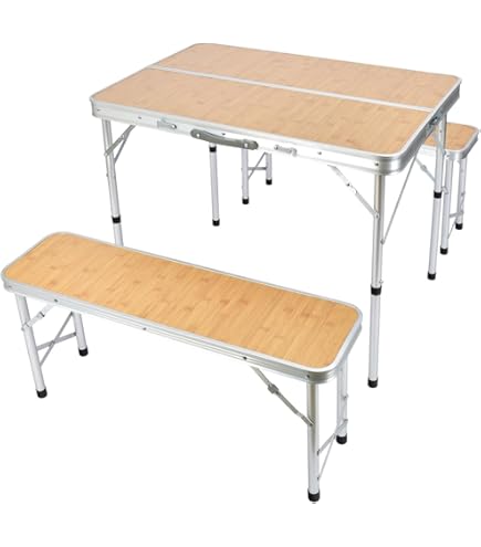 BD-230K テーブルセット Amazon | BUNDOK(バンドック)テーブル & ベンチ セット 木目 BD