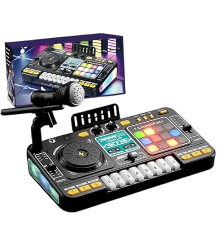 Amazon.co.jp: Sariny-DJ ミキサー 子供のおもちゃ DJ ターンテーブル