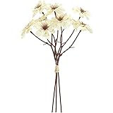 東京堂 造花 MAGIQ ミネットデージーピック クリーム 花径4.5×L24cm 3本入 FM005629-037