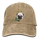 大人 デニム キャップパグ ライフ 大人気 ダンスの帽子 ハット 通気性良好 紫外線対策 日よけ 小顔効果 プリント付き 無地 ベージュ