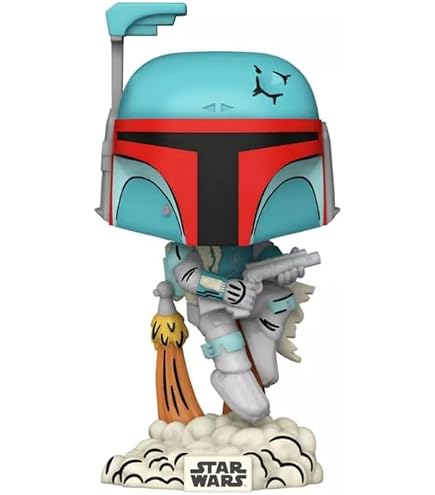 Funko Pop! Star Wars: Libro Di Boba Fett - Boba Fett Rosso Cromato Metallico, Edizione Limitata
