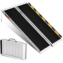 Garvee 車椅子用アルミスロープ 61cm 74cm Amazon.co.jp: ガービー（Garvee） 車椅子 スロープ 折りたたみ