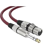Amazon.co.jp: XLR メスから1/4インチ TRSケーブル 2M 2本、UGOMI