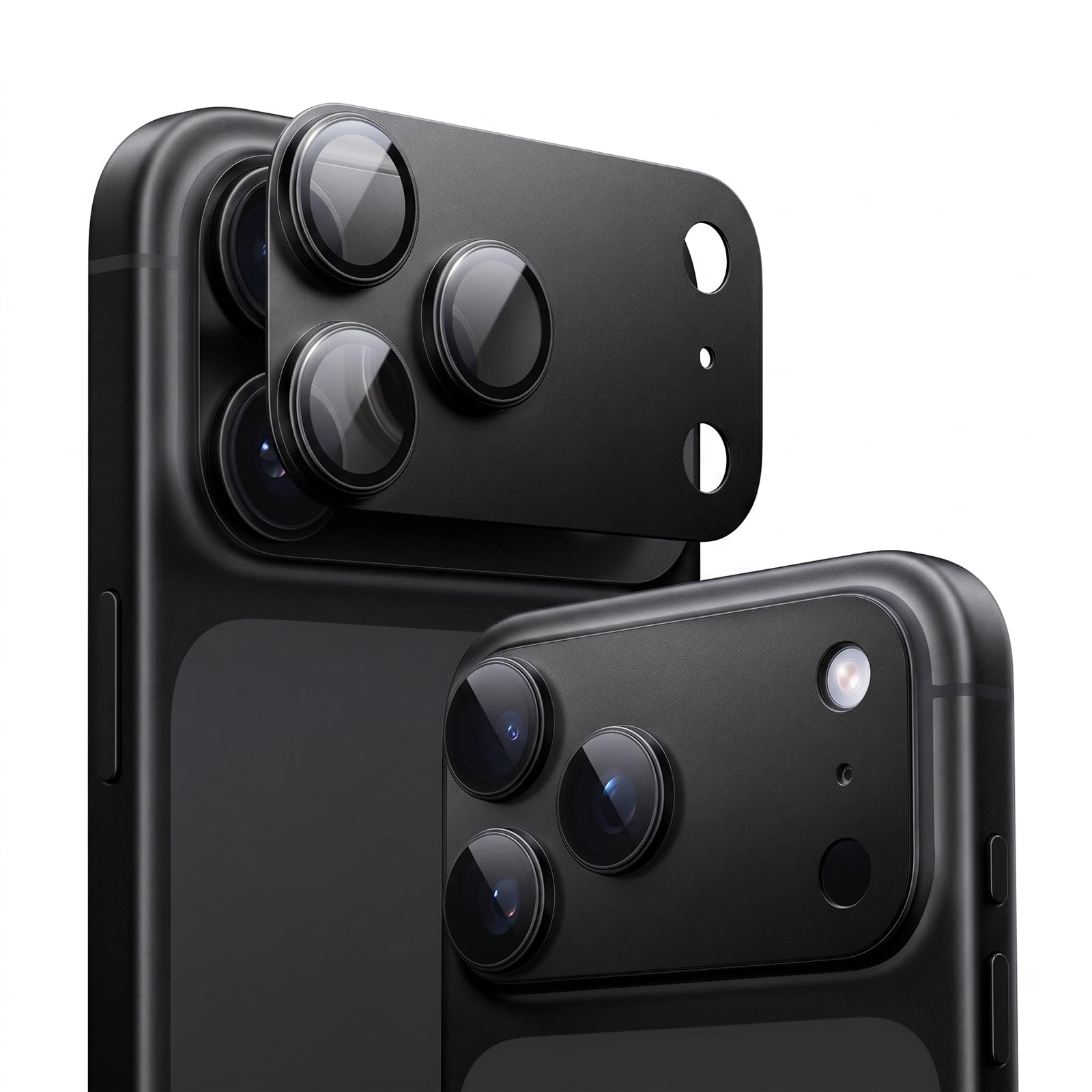 TORRAS For iPhone 18 Pro カメラ保護 ブラック 全面カバー型 航空宇宙強化ガラス+アルミ合金 10H |…