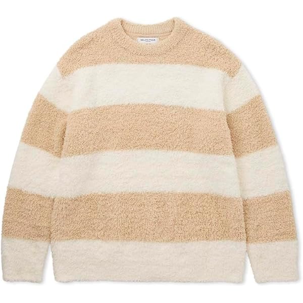 【m】【新品タグ付き】上下セット ジェラピケ　ボーダールームウェア gelato pique - ルームウェア☆水色ボーダー上下セットの通販 by