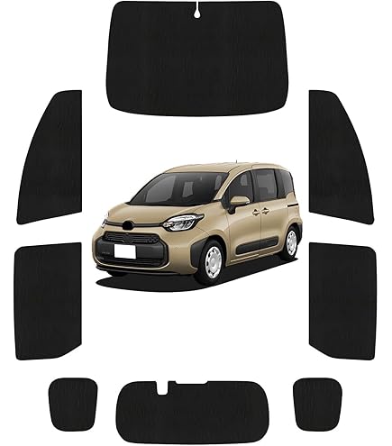 アイズ 製マルチシェード シエンタ10系 リア用 ブラッキー/グレー後方ドラレコ Amazon | シエンタ 10系 [R04.08～現行] マルチシェード・ブラッキー