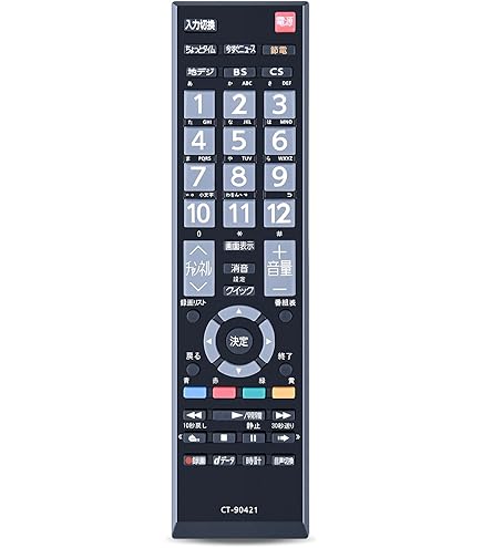 Amazon.co.jp: 東芝純正パーツ テレビ用リモコン CT-90421 : 家電＆カメラ