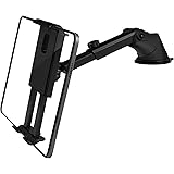 Yuumo+ タブレットホルダー 車載 ホルダー 超強力 粘着ゲル 真空吸盤 ダッシュボード フロントガラス タブレット スマホ カーナビ iPad iPhone Galaxy Tab Google Nexus Switch Fire HD Kind