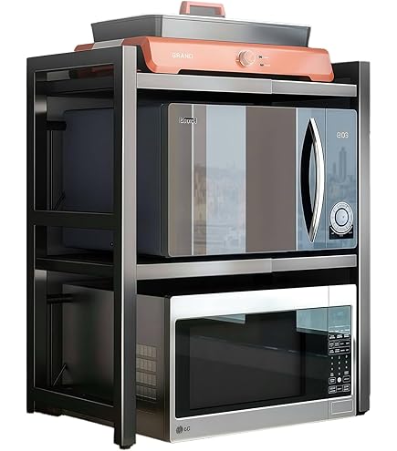 Amazon.co.jp: DEWEL レンジ上ラック トースターラック 幅53