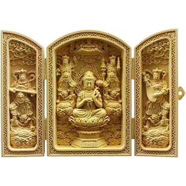 ♥骨董品　木彫り　仏像　木箱付き　仏様　仏具　仏壇　彫刻 5312.jpg