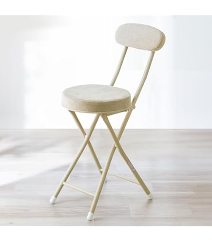 Amazon｜AZUMAYA フォールディングチェア PC-21WH｜折りたたみチェア