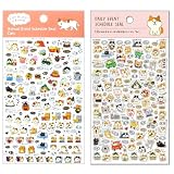 【2種セット】 金箔スケジュールシール 季節のイベント デイリー 2種セット (ねこ 2種)