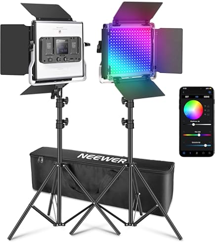 マッキーン 美品 Switti 撮影用LED定常光ライト 2個セット Amazon | LED撮影用ライト2個セット LEDビデオライト 撮影照明