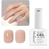 Missgooey ジェルネイル カラー 透き通る透明感 シアーカラー 単色 15ml UV/LED対応 初心者＆プロ適用 ポリッシュタイプ （ヌード）