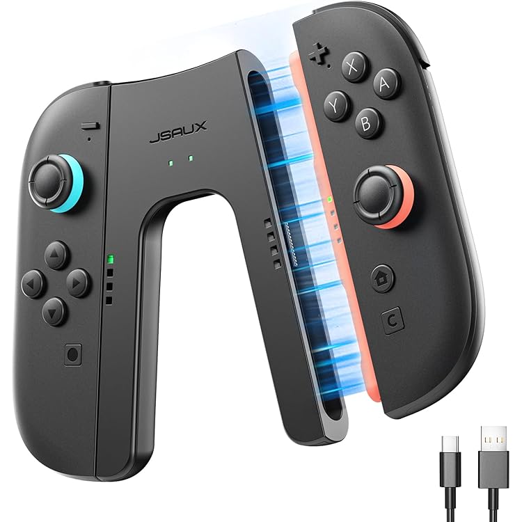Amazon.co.jp: L'QECTED Joy-Con 用 充電グリップ プレイしながら充電