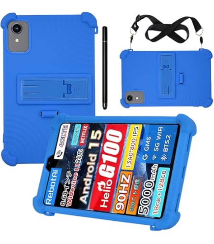 RebotAi A9 8インチ Android15 専用ケース付き 4G LTE RebotAi A9 タブレット 8インチ Android15 4G LTE通信 専用