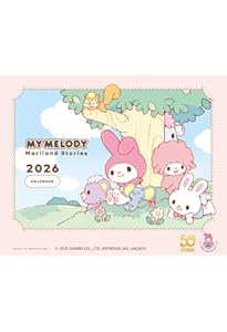 2025 マイメロディwithマイスウィートピアノ 壁かけカレンダー