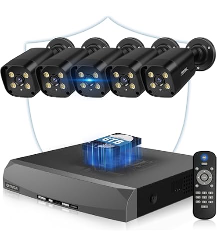 Amazon.co.jp: OHWOAI 4台セット PoE防犯カメラ 屋外用 4K 800万画素