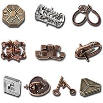 Amazon | Homilius 知恵の輪 知恵おもちゃ 4-10個セット 立体