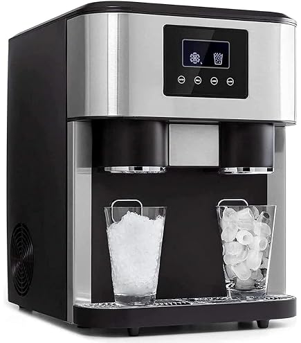Amazon.co.jp: Acnivkoカウンタートップ製氷機、高速 クラッシュアイス