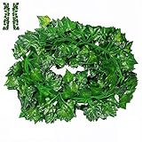 Wrightjp 観葉植物 アイビー 12本 壁に掛けれる インテリアグリーン 光触媒 造花 人工 フェイク 植物 吊り