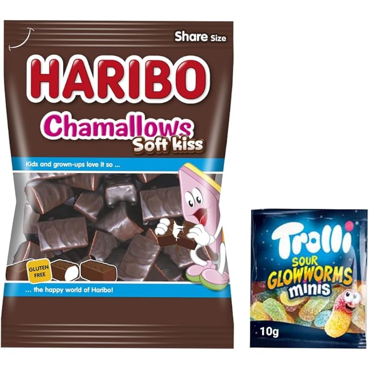 Amazon.co.jp: ハリボー チョコマシュマロ chamallows 200g オリジナル