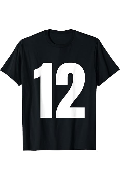 Amazon | ナンバー12 シャツ。十二 Tシャツ | Tシャツ・カットソー 通販
