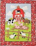 Izzy Farmtasia Nursery Blanket, On the Farm for Boys by Izzy [並行輸入品]