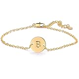 Women Gold A-Z Initial Bracelet Anklet 26 Letter Jewelry Girls Friendship Gifts