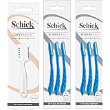 【まとめ買い】Schick(シック) 全身用 スキカミソリ(1本入) ×1個 / 顔・眉毛用 カミソリ(3本入) ×2個 メンズ Lディスポ