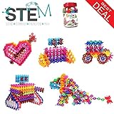 Klikko　教育玩具　積み木おもちゃ Brain Flakes 500個　インターロックプラスチックディスクセット Brain Flakes Stem 玩具 /すべての環境に配慮した素材　健康的　子