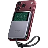 UGREEN Magflow 液体冷却式 モバイルバッテリー 10000mAh Qi2 25W MagSafe 45W ケーブル内蔵 iPhone対応 | 【ATL製セル×難燃技術】|軽量・小型設計|PD 45W+Qi2 25W|スマートディスプレイ