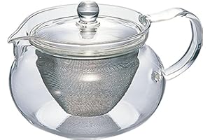 HARIO(ハリオ) 茶茶急須 丸 実用容量450ml 耐熱ガラス プレゼント ギフト 贈り物 CHJMN-45T