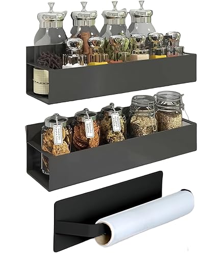 Amazon｜SUNALLY マグネットスパイスラック 冷蔵庫用 4個パック