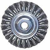 US Forge 1100 Wire Wheel Brush Knot .014 Wire, 4-Inch by 1/2-Inch by 5/8-Inch-11 [並行輸入品]
