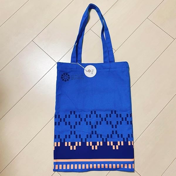 大阪 万博 トルクメニスタンパビリオン限定 バッグ 大阪 関西 万博 トルクメニスタン トートバッグ ブルー 新品