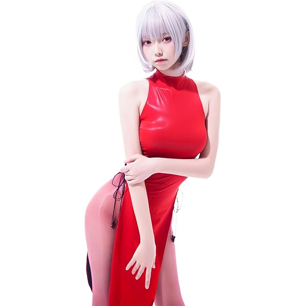 Amazon.co.jp: エナメル 女王様ドレス ロングドレス パーティードレス