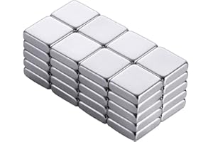 KLF 超強力 マグネット 耐熱220度 N52 ネオジウム磁石 角型/丸形 収納ケース付き (10*10*3mm(40個))