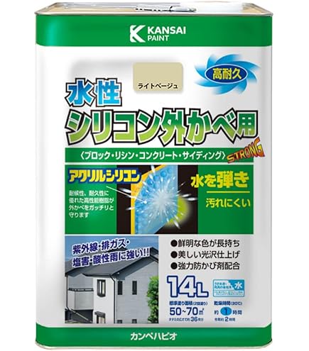 Amazon | 水性セラミシリコン 4kg 艶消し 淡彩色 SR-409 エスケー化研
