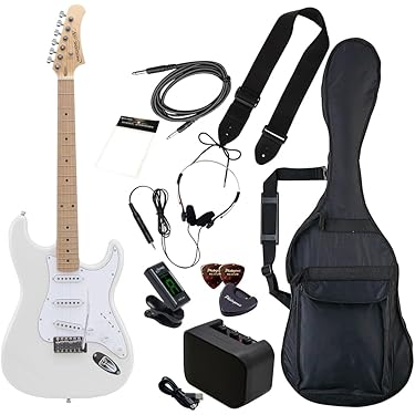 ☆エレキギタースタートセット☆アンプ　シールド　ピック　チューナー　ケース付！ Photogenic ST-180 SB エレキギター 初心者14点セット【VOX
