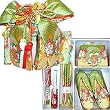 七五三 絵羽柄結び帯はこせこセット 3サイズ6色/L(7歳用21cm) 緑
