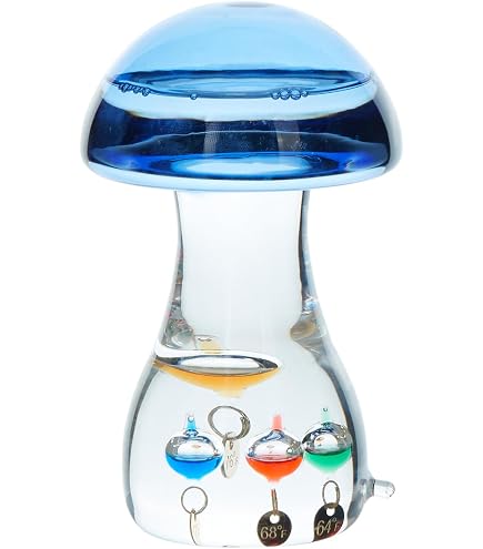 Thermomètre Galilée Sur Pied - Goutte D'eau Large, Affichage 16 à 34°C, Décoratif Et Fonctionnel