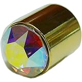 [ジュエリーハナゾノ] 穴を開けない へそピアス ピロー クリスタルオーロラ ゴールド 8mm 貼るだけ へそピアス ノンホール へそピ 両面テープ ノンピアス ベリーダンス フェイク