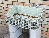 SS-BS-169昭和レトロなタイル流し台SSサイズSS-BS-169 タイル流し シンク防水タイプ内部使用可