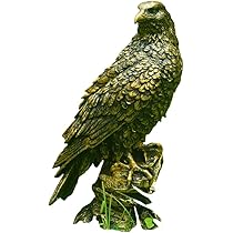 Amazon | Kirnuo最強の猛禽類、鷲、鷲の置物、鳥よけ、庭飾り