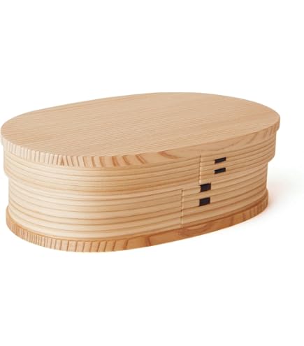 大館曲げわっぱ　柴田慶信商店　白木弁当箱　無塗装　小　お箸付き 柴田慶信商店】曲げわっぱ 白木弁当箱 | 藤巻百貨店