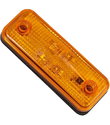 Amazon.co.jp: 『橙/アンバー』1個 12V/24V 16発 サイドマーカー 照度2