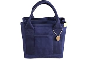 [Volsha] トートバッグ レディース キャンバス 仕切り ミニトート 小さめ マザーズバッグ ランチバッグ ハンドバッグ 自立 サブバッグ ミニバッグ おしゃれ かわいい 軽量 お散歩 お買い物 旅行 通勤 メンズ レディース 男女兼用