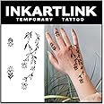INKARTLINK Jagua 2 Weeks Women Flower Cute 2 Pack Waterproof Tattoo Stickers Temporary Tattoos Fashion
