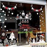 クリスマス、スノーフレーククリスマスツリー、装飾ウィンドウウィンドウステッカー/雪だるま壁ステッカー/新しいウィンドウステッカー DUDULIANG